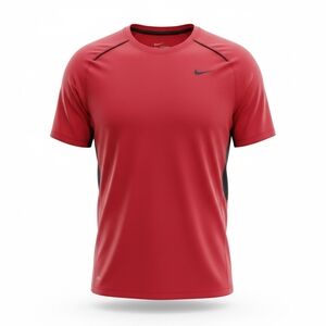 Men's Nike Red and Black Short Sleeve Tee. Size Medium